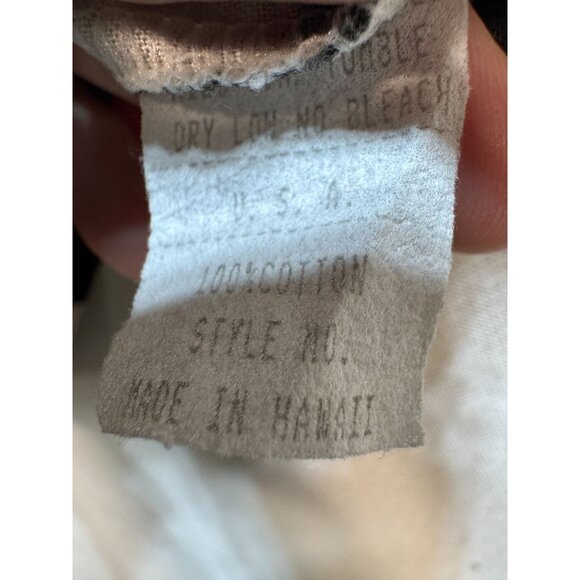 Kane Malia Men Button Up Hawaiian Shirt Short Sleeve Sz XL Black Tropical Floral - Picture 5 of 12